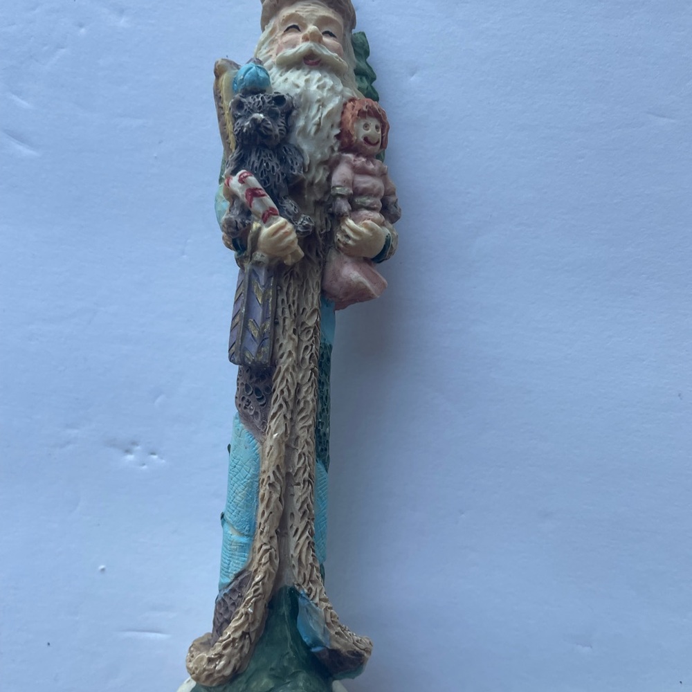 Holiday Santa Figurine with Children - Multicolor